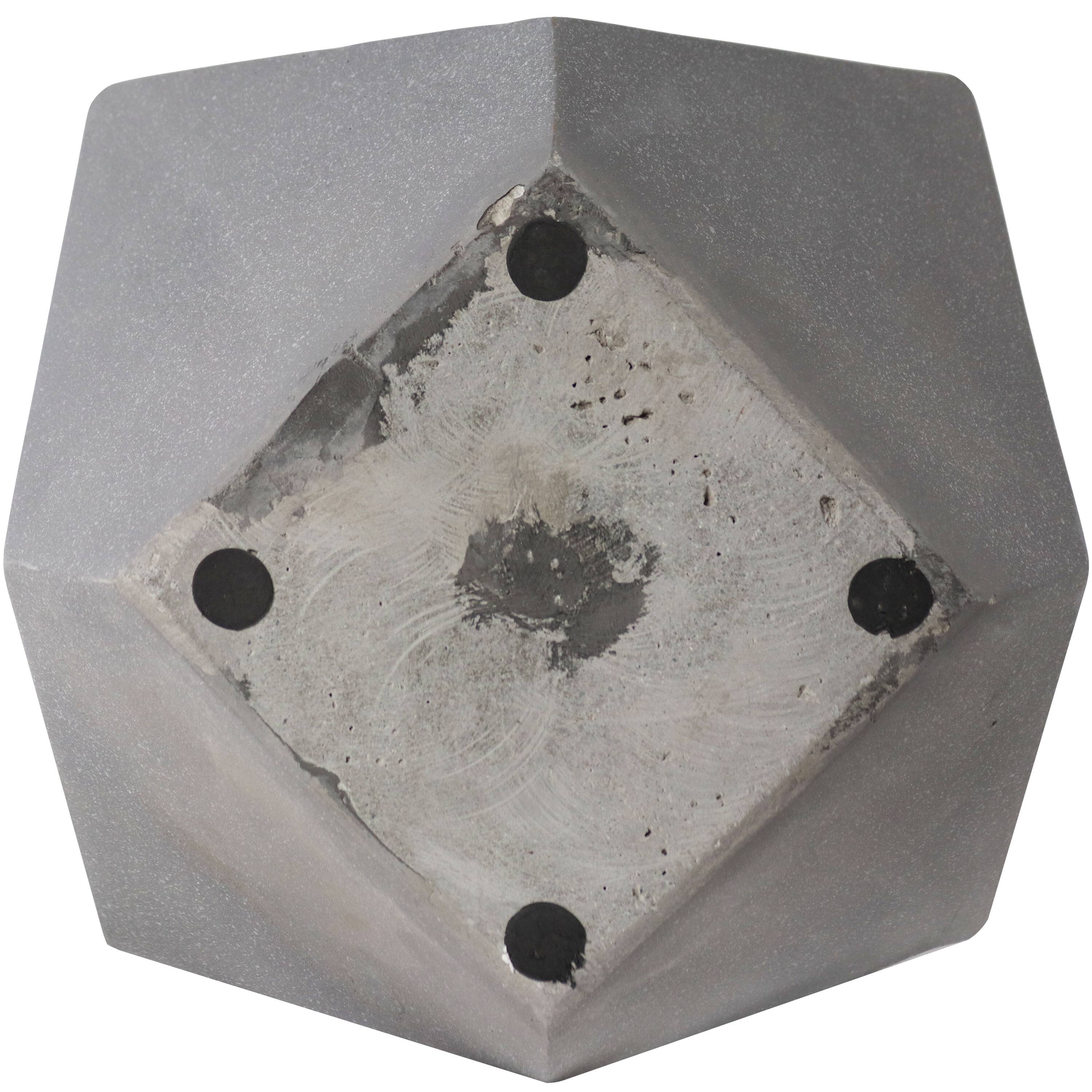 Alt View 6. Sunnydaze - 2-Piece Square-Top Cement Planters - Moondust.