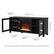 Alt View Zoom 21. Camden&Wells - Quincy Crystal Fireplace TV Stand for Most TVs up to 65" - Black Grain.