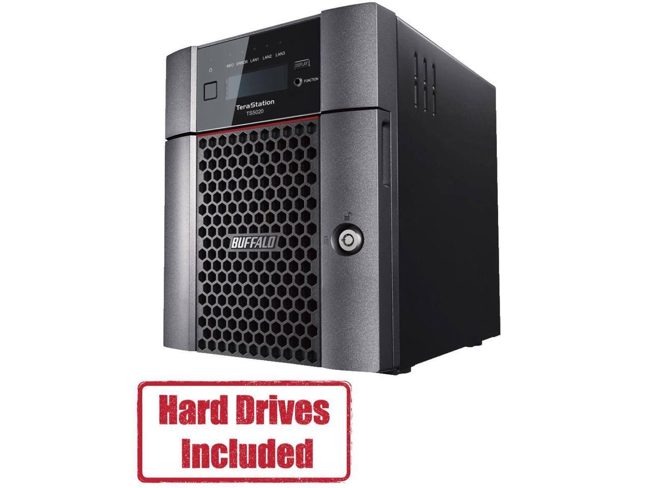 LANZ LANS LAN AFO DISPLAY FUNCTION  
Tera Station TS5020  
BUFFALO  
Hard Drives Included