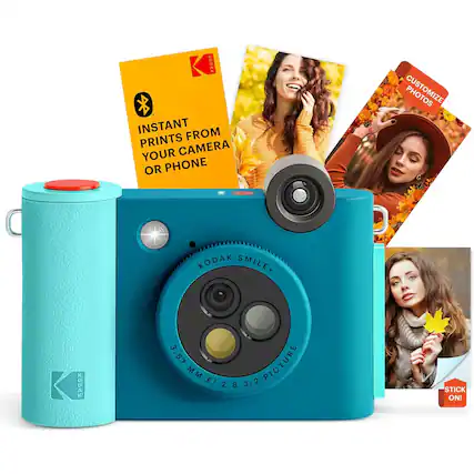INSTANT PRINTS FROM YOUR CAMERA OR PHONE
KODAK SMILE+
3.57 MM F/ 2.8 3:2 PICTURE
STICK ON!