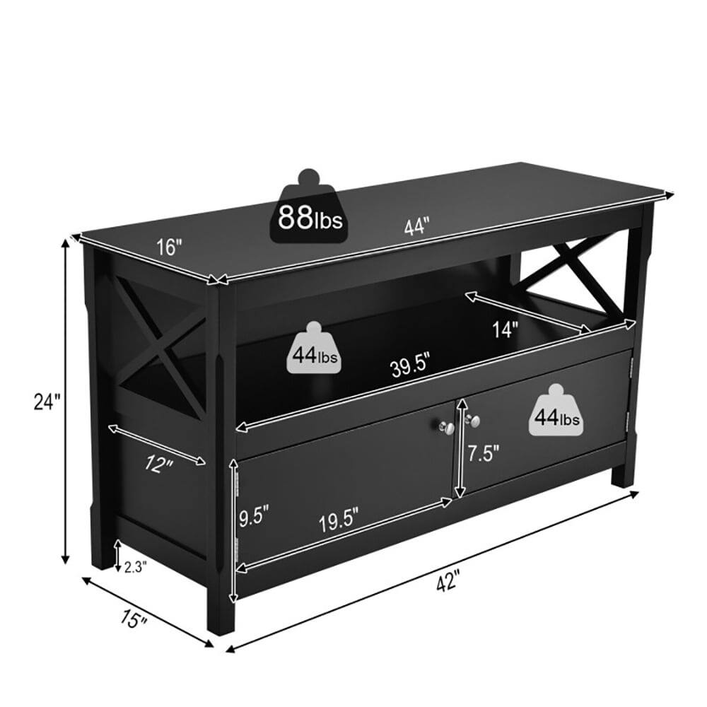 16" 88lbs 44" 24" 12" 44lbs 39.5" 9.5" 19.5" 14" 44lbs 7.5" 2.3" 15" 42"