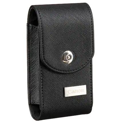 Front. Canon - Canon Leather Camera Case for PowerShot SX740 (Black) - Black.