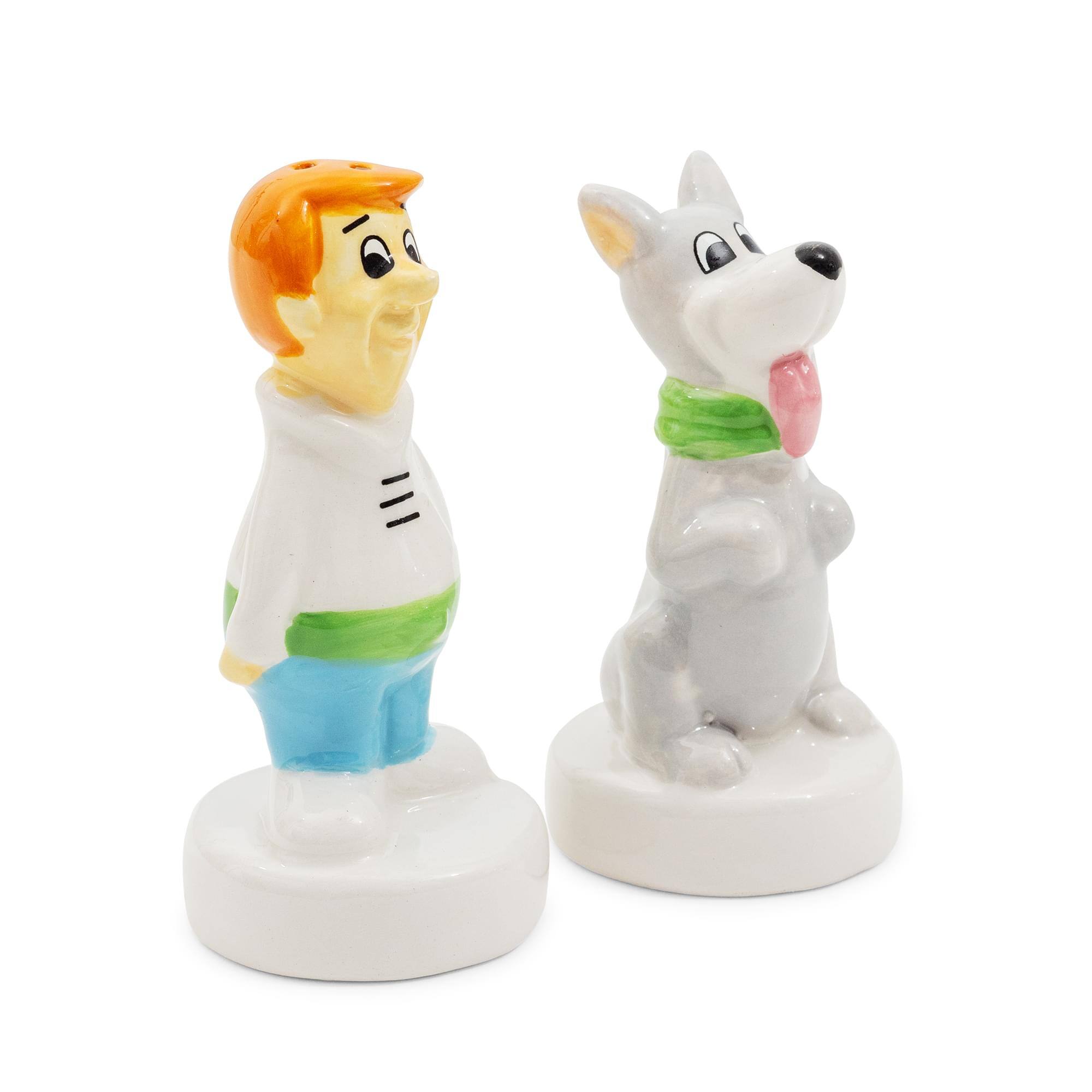 Alt View 10. Silver Buffalo - The Jetsons George and Astro Ceramic Salt and Pepper Shaker Set - White.