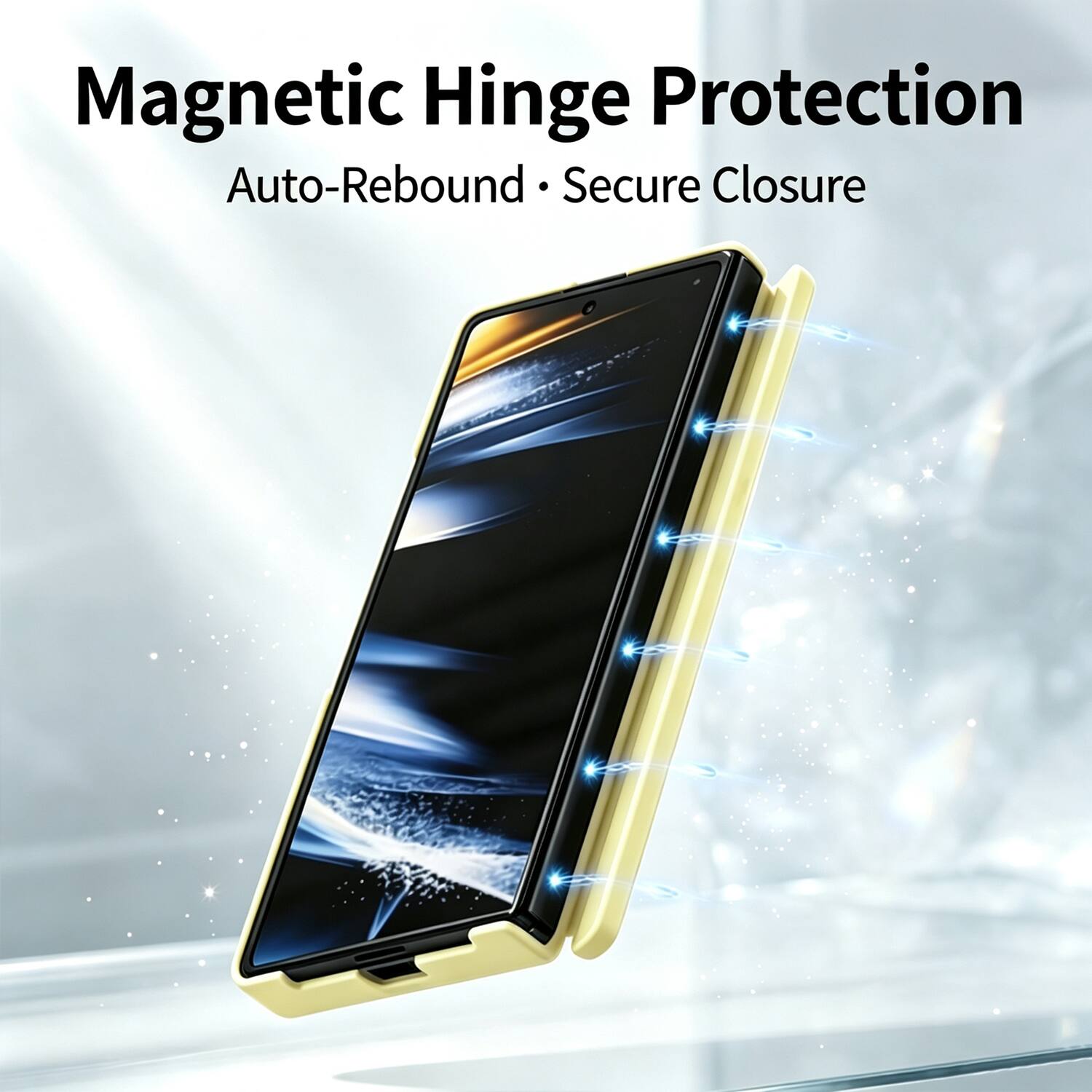 Magnetic Hinge Protection  
Auto-Rebound • Secure Closure