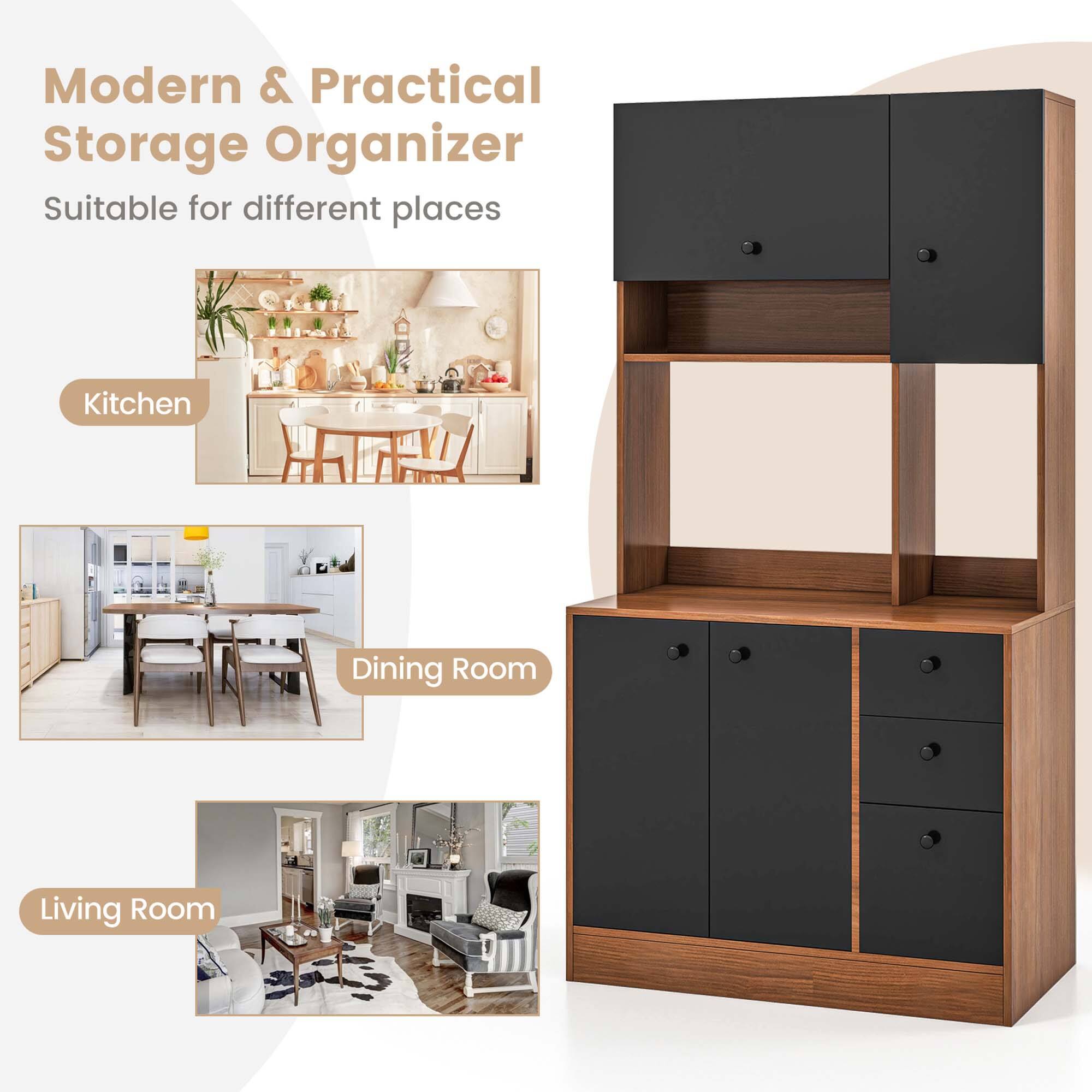 Modern & Practical Storage Organizer
Suitable for different places
Kitchen
Dining Room
Living Room