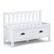 Front. Simpli Home - Burlington solid wood 42 inch Wide Transitional Entryway Storage Bench with Drawers - White.