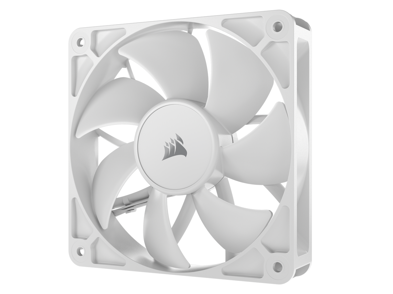 Alt View 7. CORSAIR - CORSAIR RS120 PWM 120mm Triple Pack - White, AirGuide, Magnetic Bearing - White.