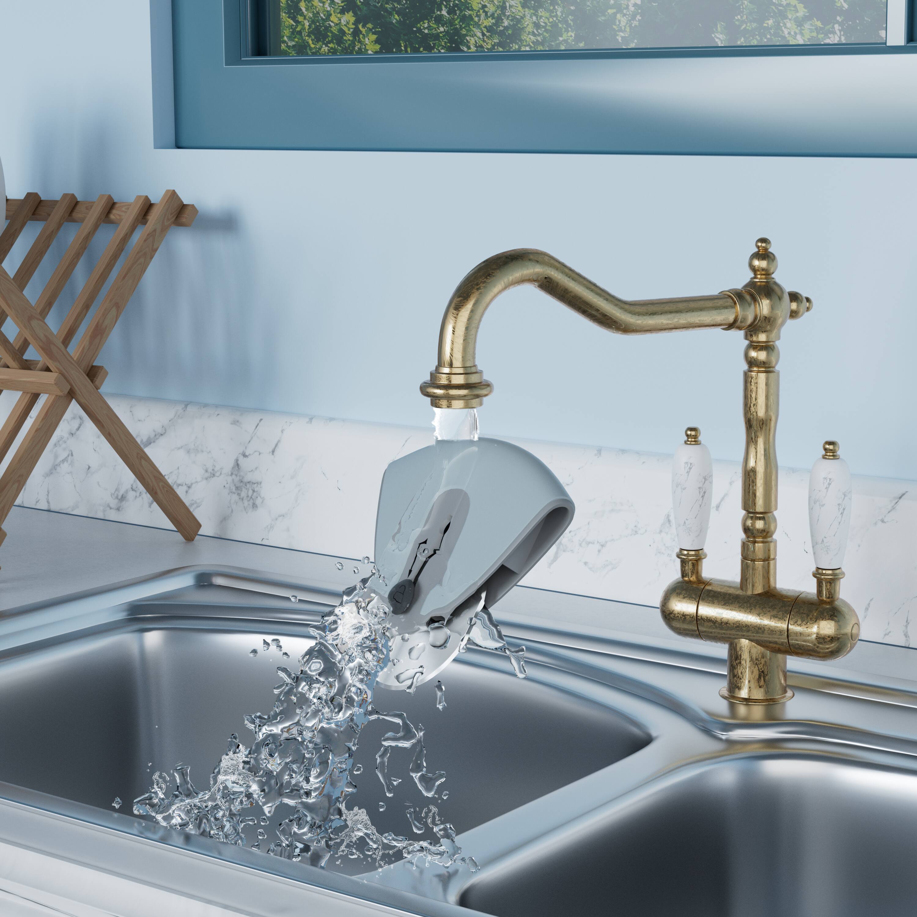 Alt View 3. Empava - 4.3-Inch Mini Retractable Pizza Cutter Wheel with Lock - Blue.