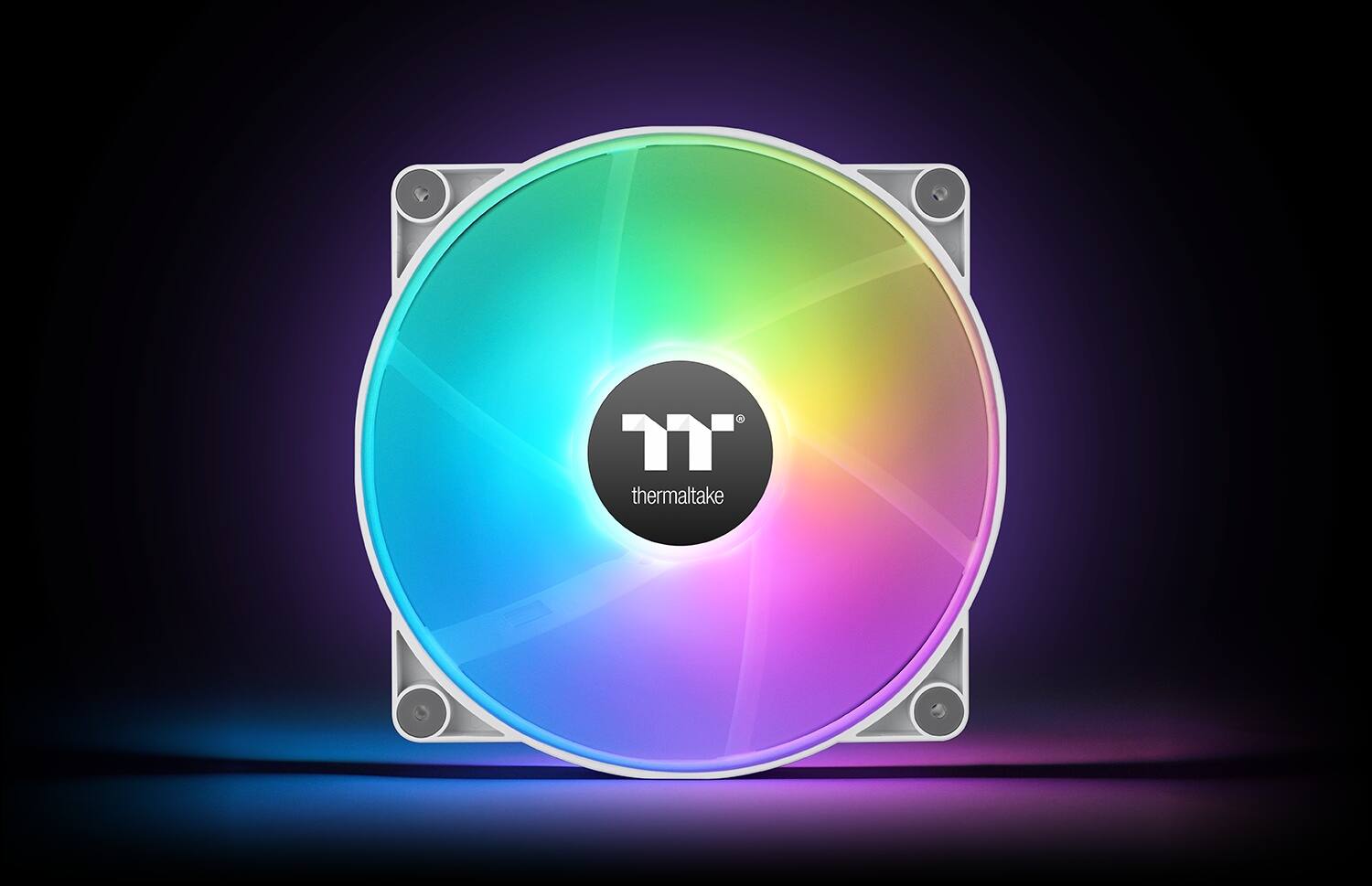 Alt View 11. Thermaltake - CT200 ARGB PWM 200mm Computer Case Fan with Hydraulic Bearing (Single Pack) - White.