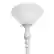 Alt View 14. Elegant Designs - 1 Light Torchiere Floor Lamp with Glass Shade - Marbleized White.
