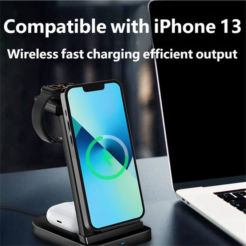 Compatible with iPhone 13  
Wireless fast charging efficient output