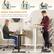 Height Adjustable Desk, Exercise, Standing, Sitting, 28 inch-45.5 inch Height Range for All Users, Allow You to Work in Active & Healthy Way