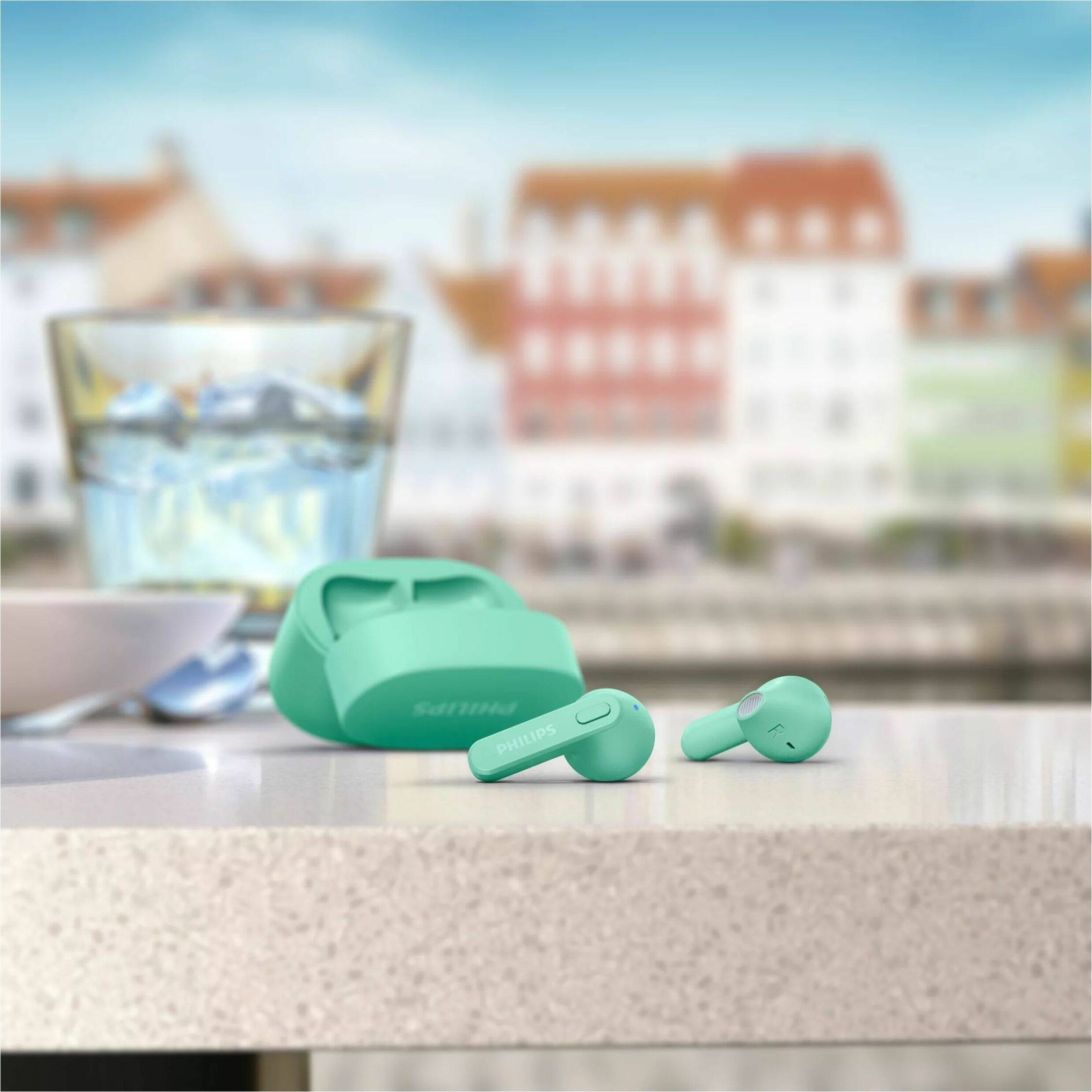 Alt View 40. Philips - TAT2236GR True Wireless Earbuds - Green.