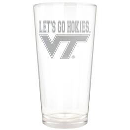 Great American Products - Virginia Tech Hokies Etched 16oz. Rally Cry Pint Glass - Multicolor