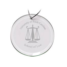 Jardine - South Carolina Gamecocks 3'' Glass Round Ornament - Multicolor