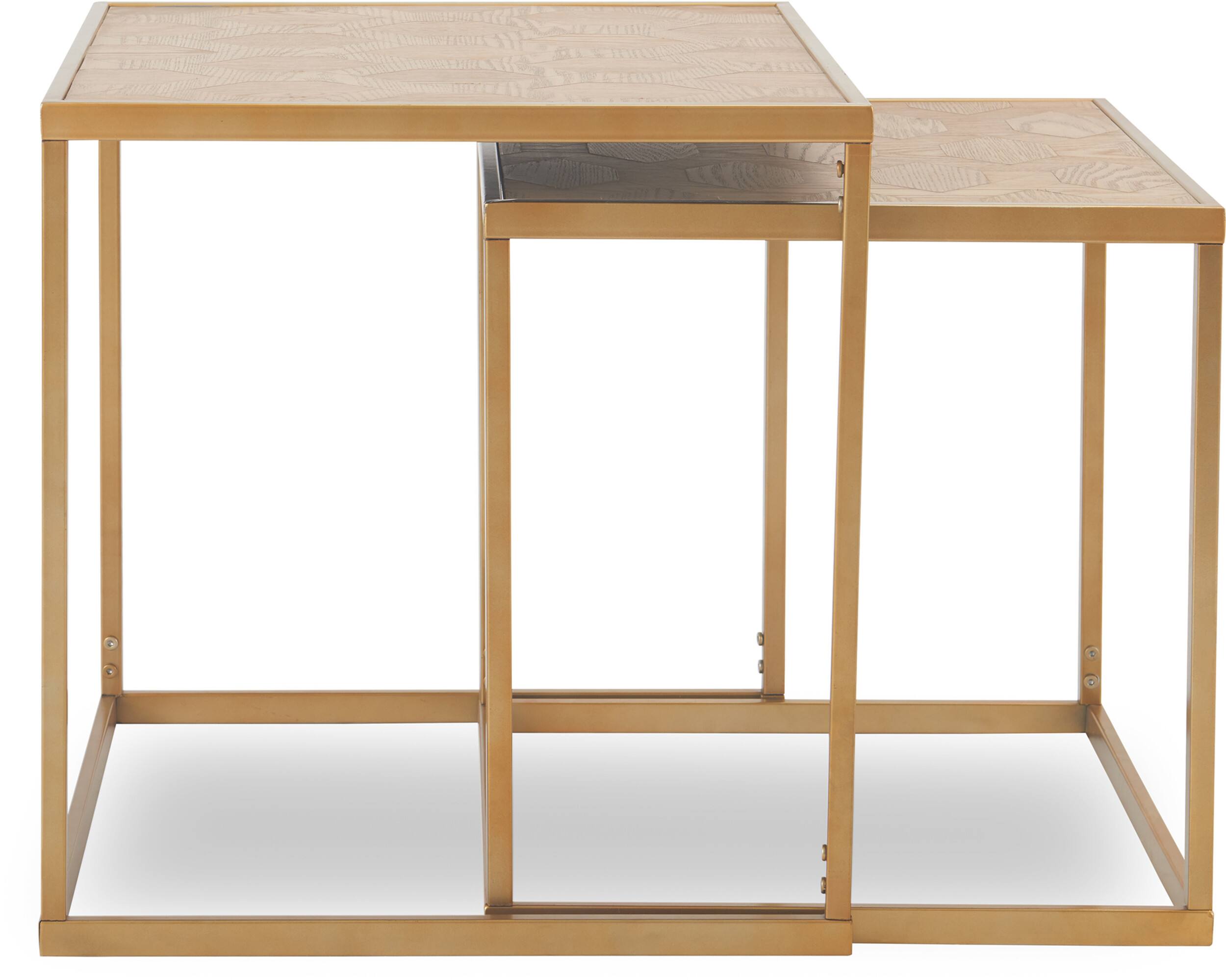 Alt View 15. Finch - Friedman Nesting Accent Tables Set of 2 - Gold.