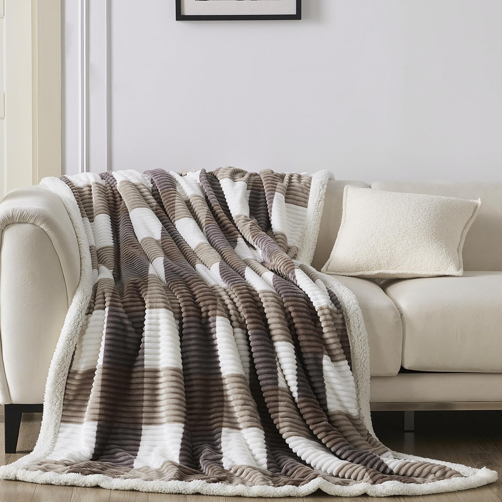 Beige-1 60"*80" Checkered