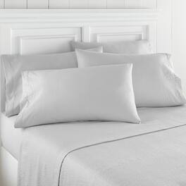 Shavel Home Products - Seersucker Sheet Set, Twin - Fog gray