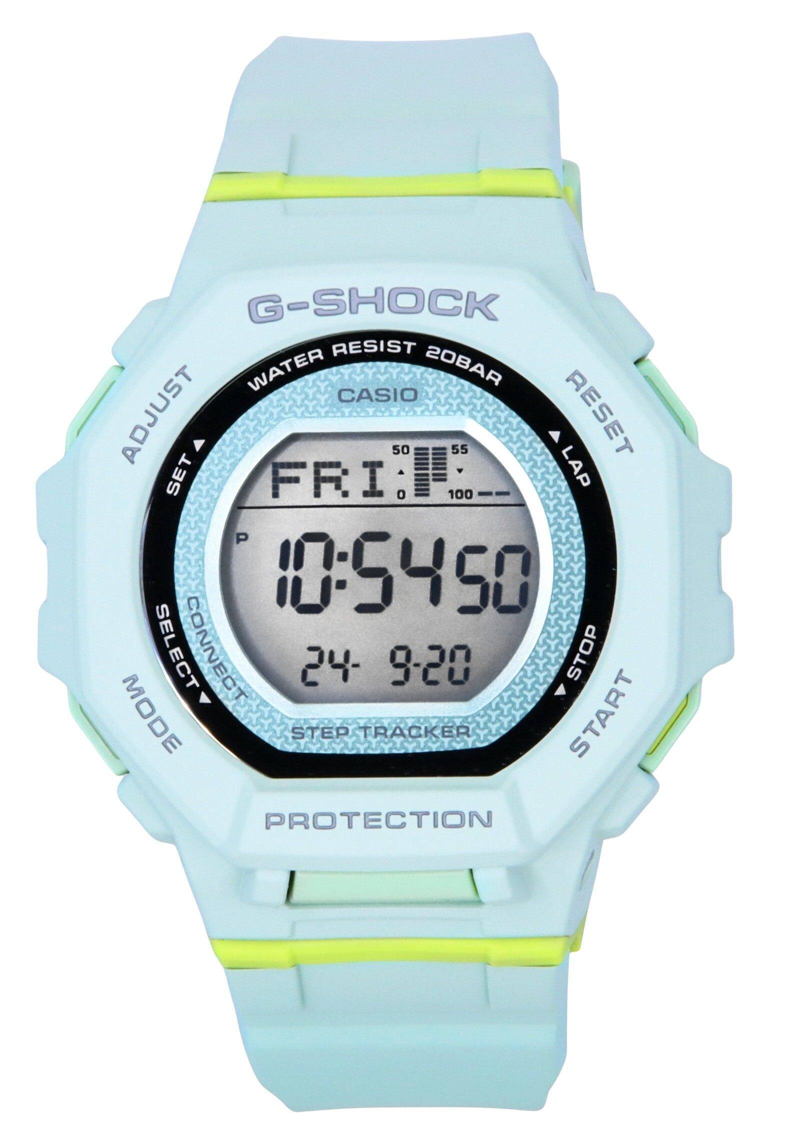 Casio - G-Shock G-Squad Digital Smartphone Link Pale Bio-Based Resin Quartz GMD-B300-3 200M Women's Watch - Green