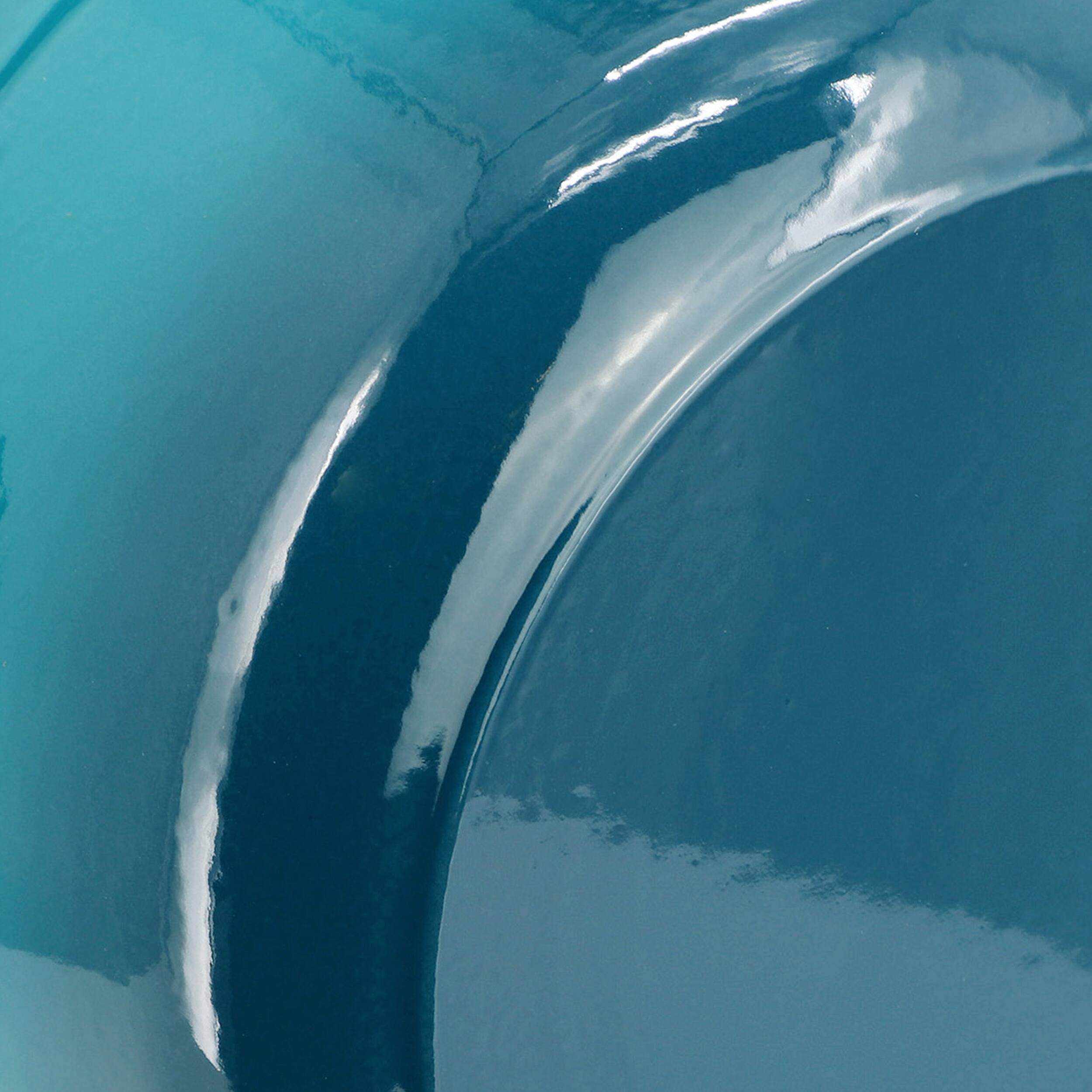 Alt View 1. MegaChef - MegaChef 6.35 Quart Round Enameled Cast Iron Dutch Oven with Self Basting Lid in Light Blue - Light Blue.