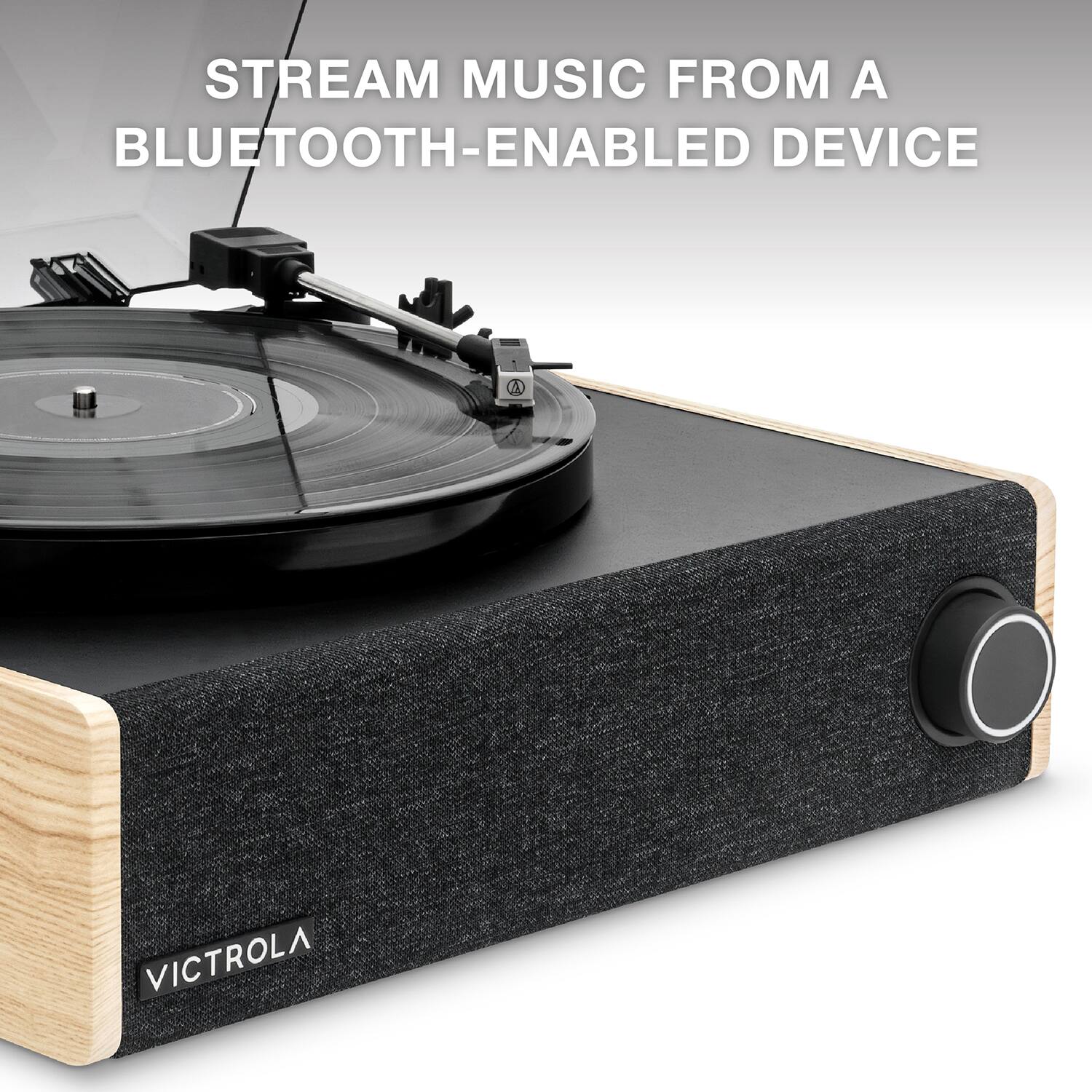 STREAM MUSIC FROM A BLUETOOTH-ENABLED DEVICE

VICTROLA