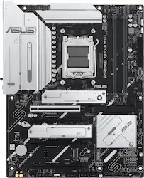 ASUS - PRIME X870-P WIFI (Socket AM5) AMD X870 ATX DDR5 Wi-Fi 7 Motherboard - White - Front_Zoom
