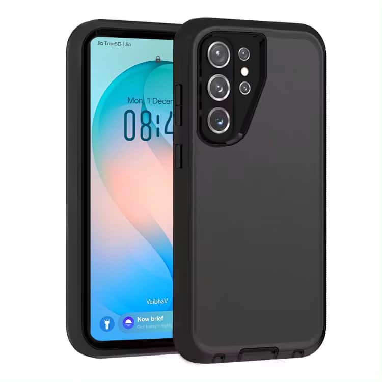 Entronix - Case Compatible with Galaxy S26 Ultra - Triple-Layer Heavy Duty Protection - Black