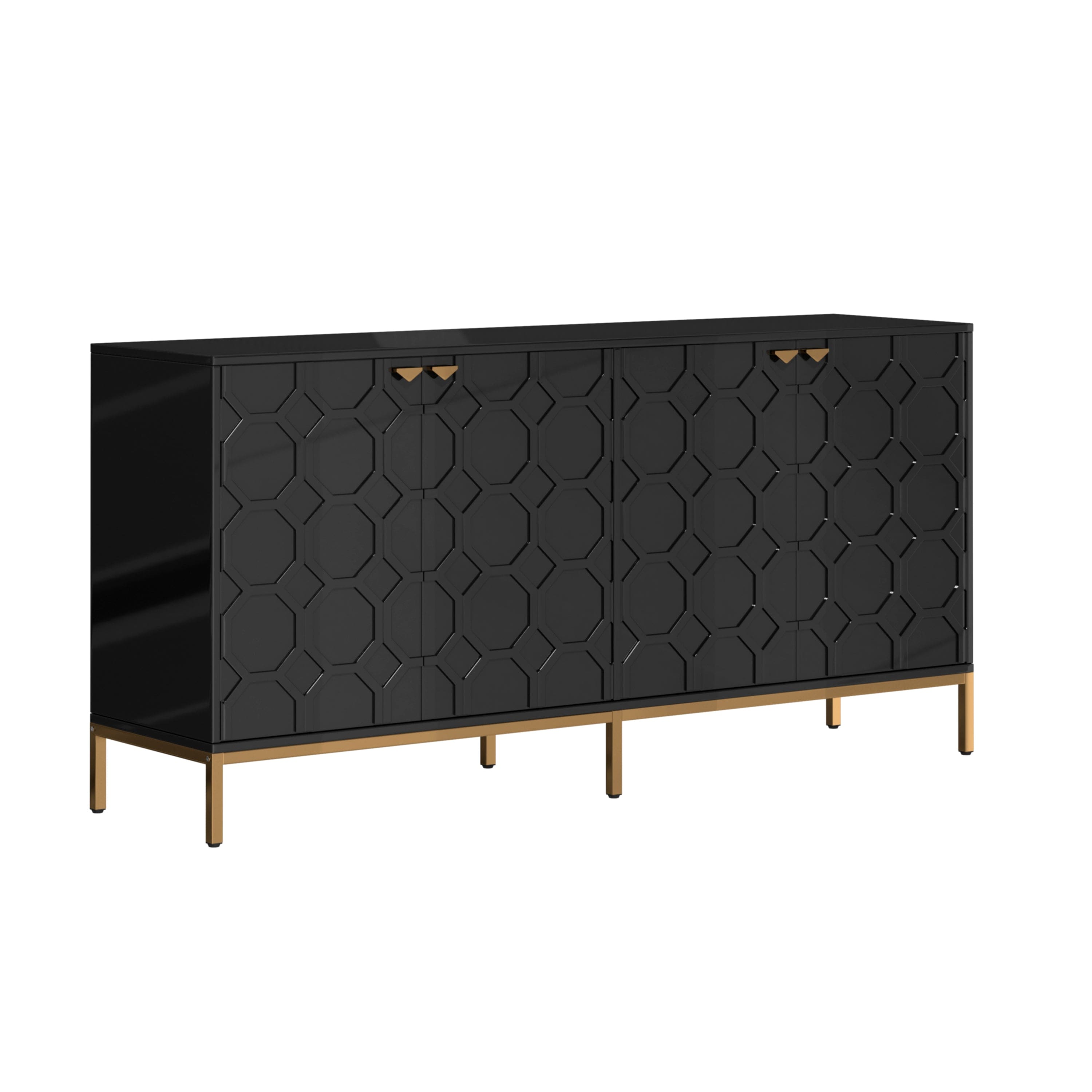 Boyel Living - 4 Door Locker Accent Cabinet - Black price history on PriceWatchPro