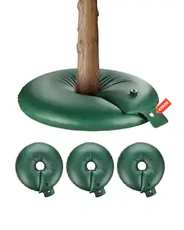 VEVOR - Tree Watering Rings, 4 Pcs 20 Gallons Tree Watering Bags, 6-9 Hours Slow Release, Refillable Planting Water Bags - Green