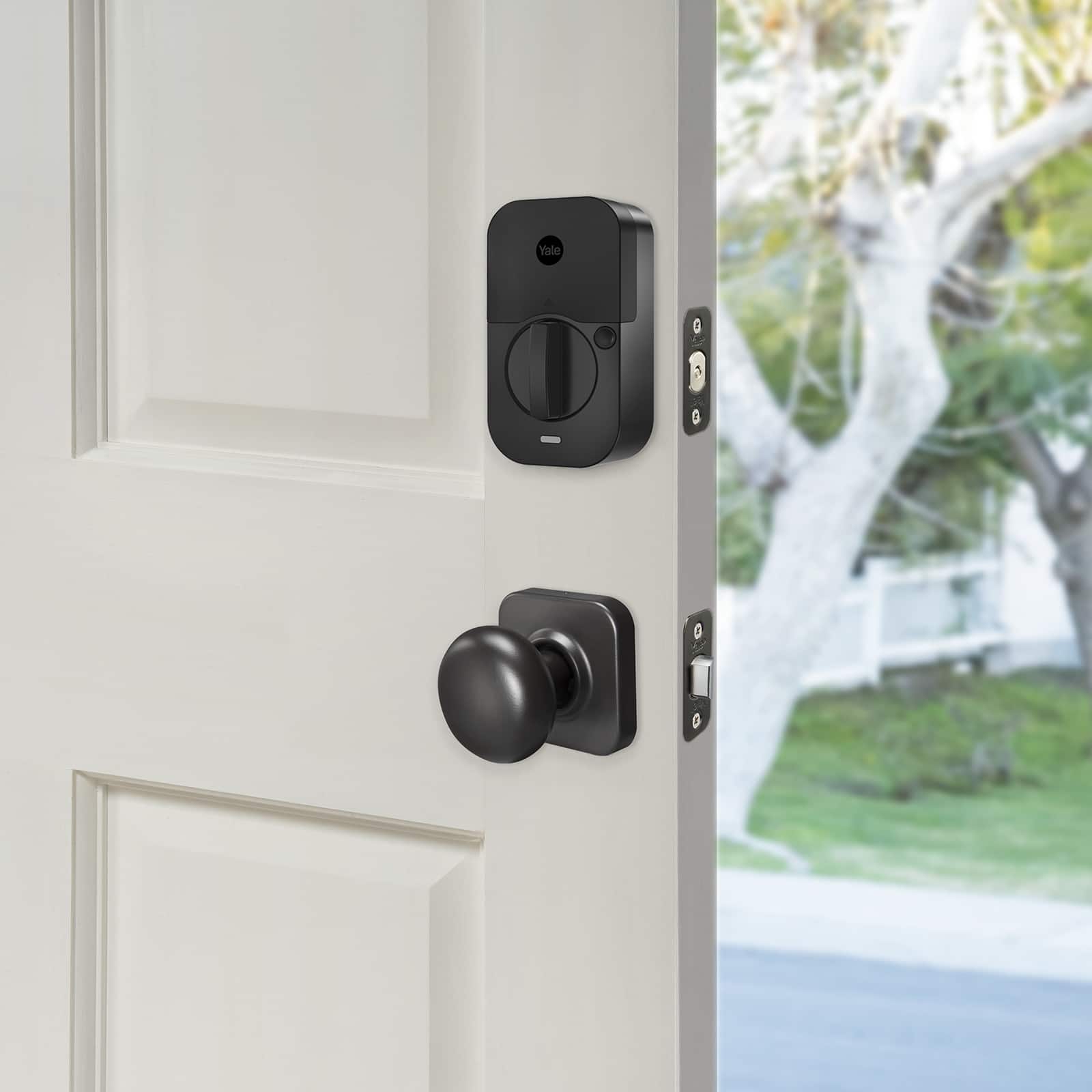Alt View 16. Yale - Assure Lock 2 - Smart Lock Keyless Wi-Fi Deadbolt with Push Button Keypad Access - Black Suede.