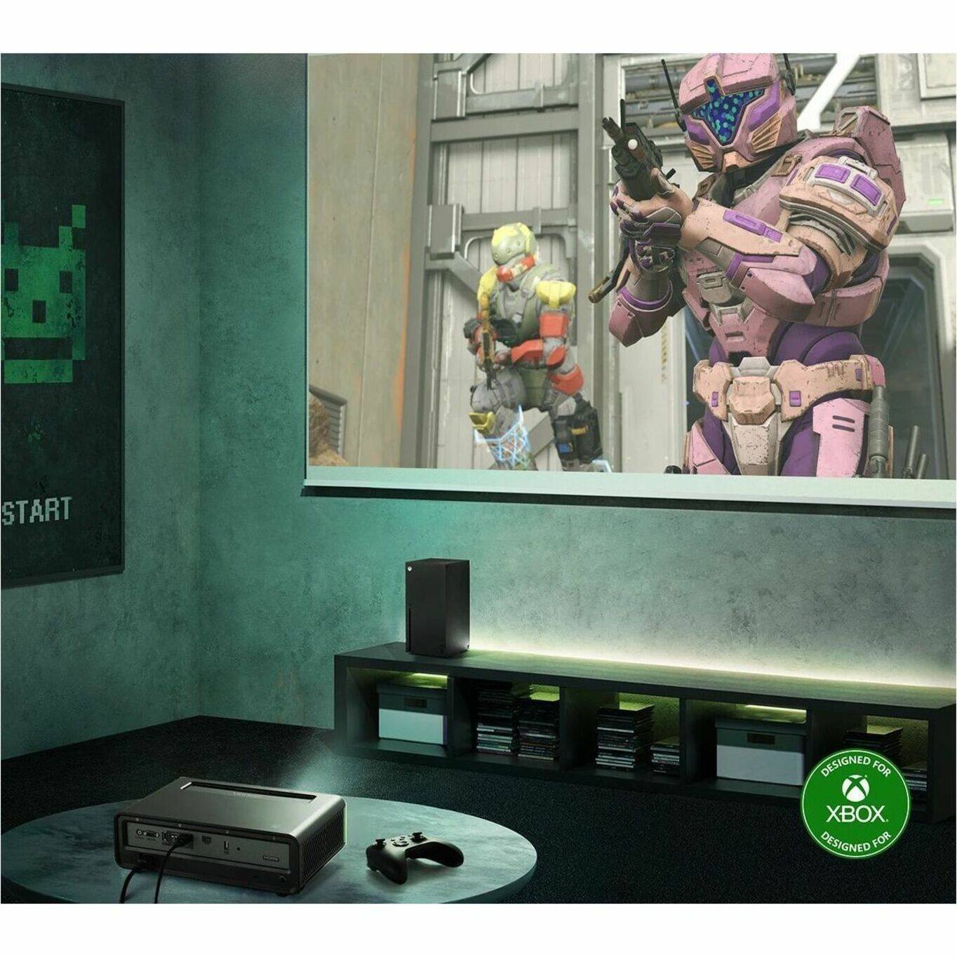 Alt View 27. ViewSonic - LX700-4K Designed for Xbox 4K 3500 Lumens Laser Projector - White.