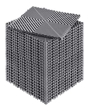 Front. VEVOR - Interlocking Drainage Mat, 12” x 12” Modular Interlocking Cushion, 24 Pcs Splicing Drainage Mats, Non-Slip Shower Mat - Grey.