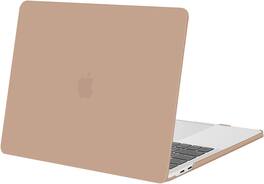 mosiso - Hard Shell Case for 13-inch MacBook Pro 2016-2026 A2338 A2289 A2251 A2159 A1989 A1706 A1708 - Bronze Brown