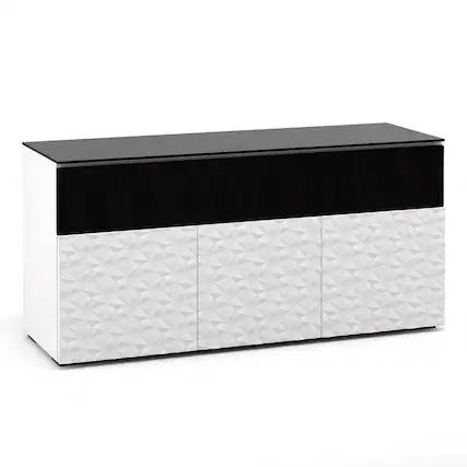 Front. Salamander Designs - Salamander Designs Chameleon Collection Milan 339 Triple Speaker Integrated Cabinet - White.