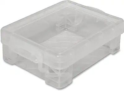 Front. Advantus - Advantus Stackable Crayon Box - Clear.