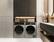 Alt View 9. Bosch - 800 Series 2.4 Cu. Ft. High-Efficiency Stackable Smart Front Load Washer with Steam and 4D Wash System - Pearl steel.