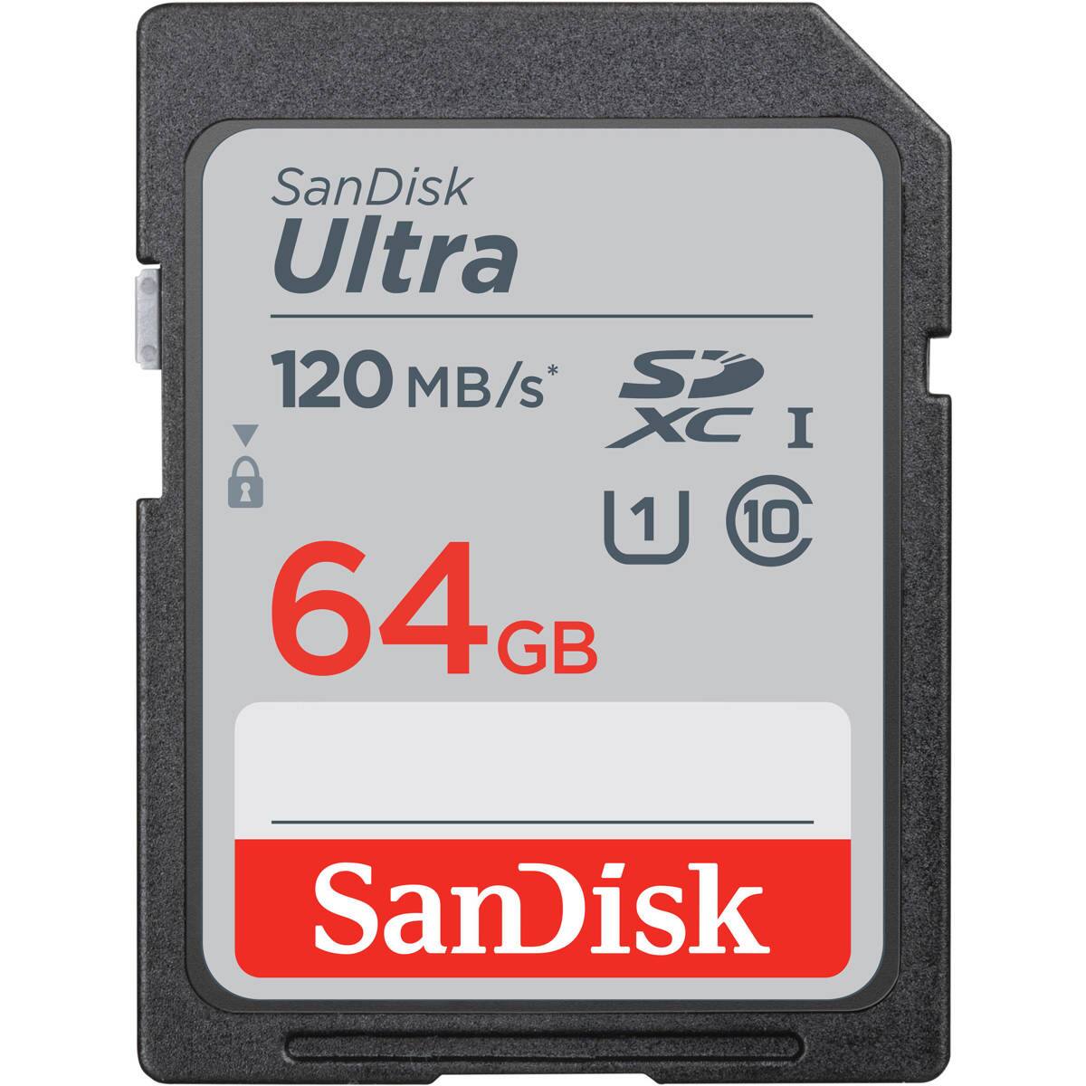 SanDisk Ultra 120 MB/s* SDXC I 1 10 64 GB