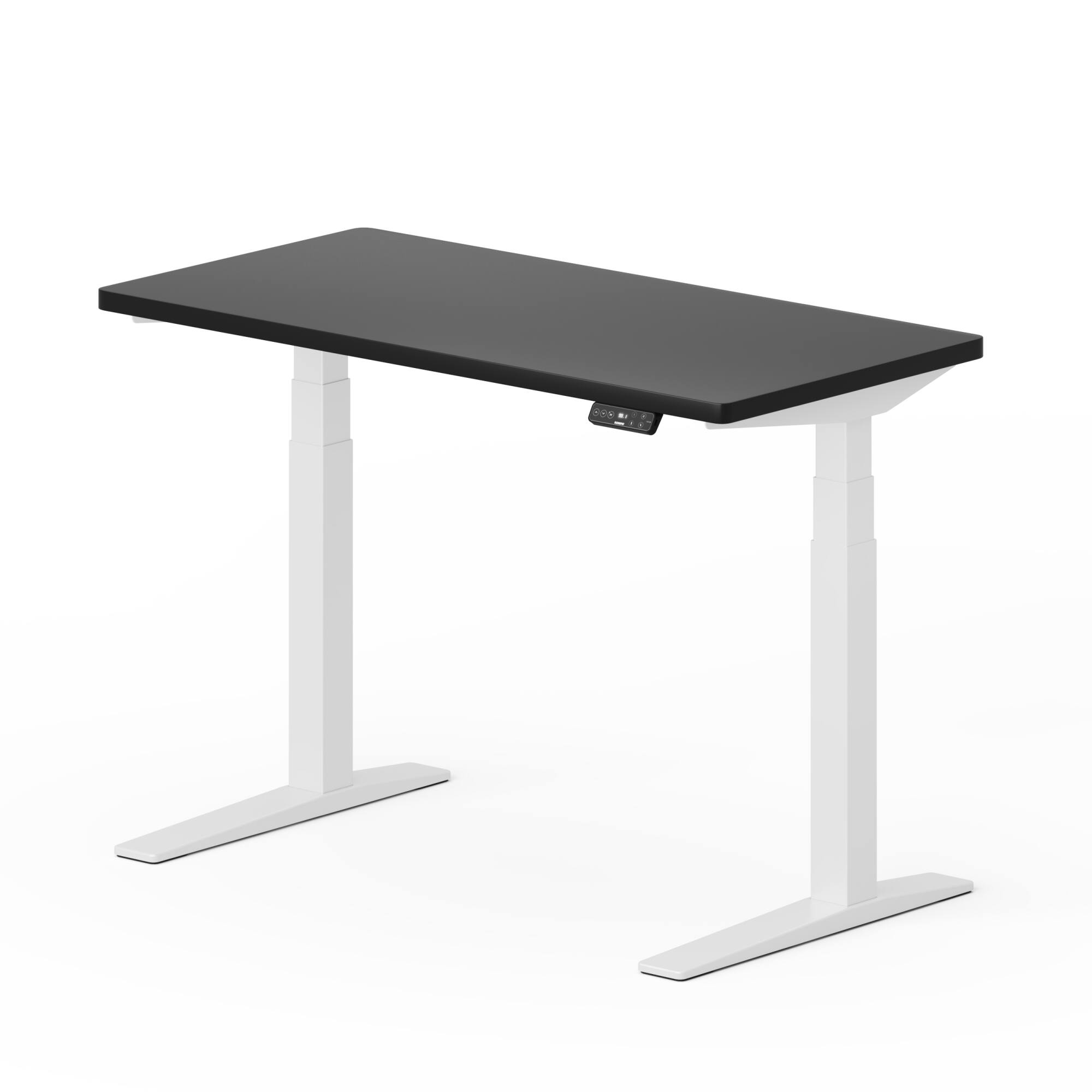 Angle. FlexiSpot - FlexiSpot E7Pro 48''W Electric Adjustable Standing Desk Chipboard, White/Black - White.
