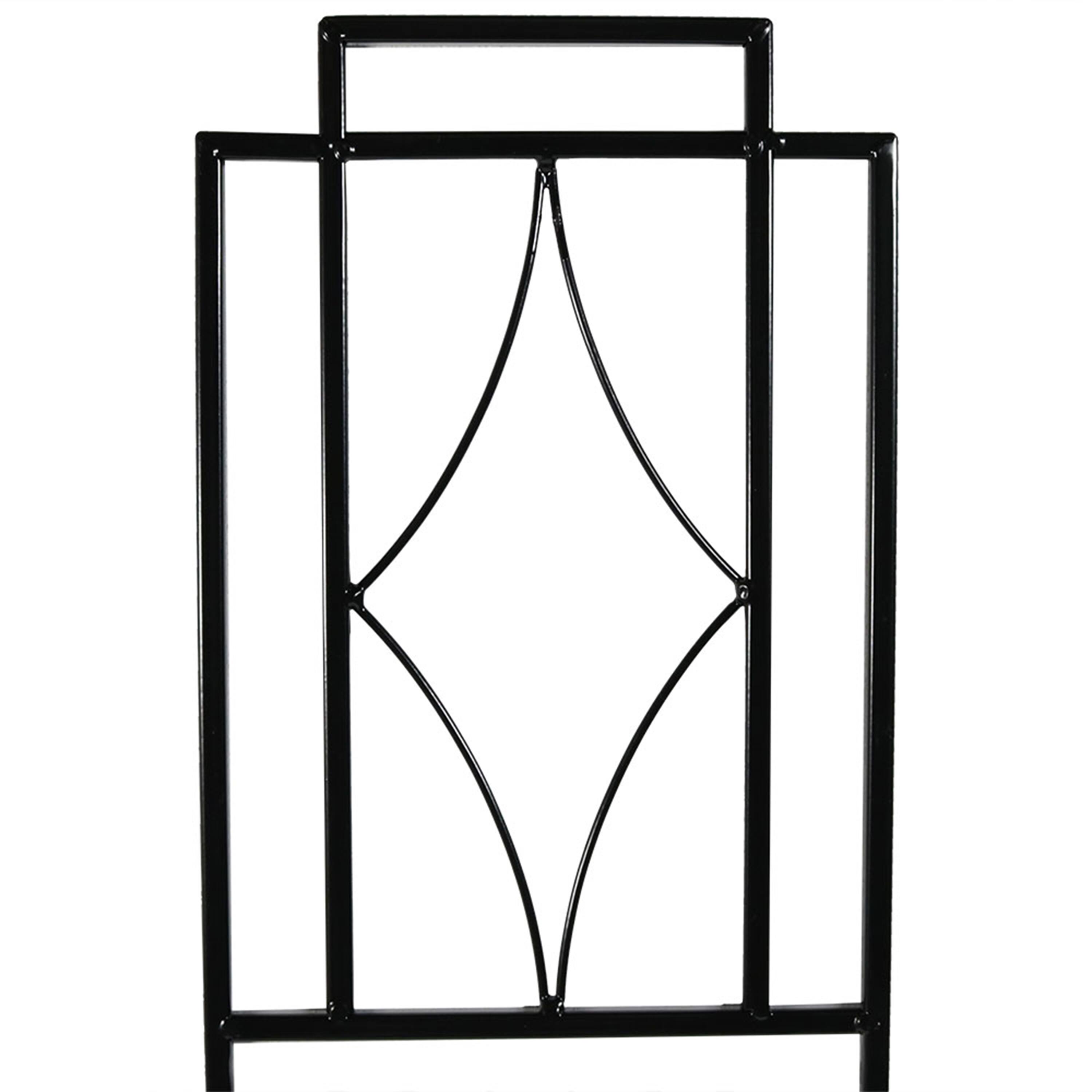 Alt View 5. Sunnydaze - 30 in Steel Wire Contemporary Garden Plant Trellis - Set of 2 - Black.