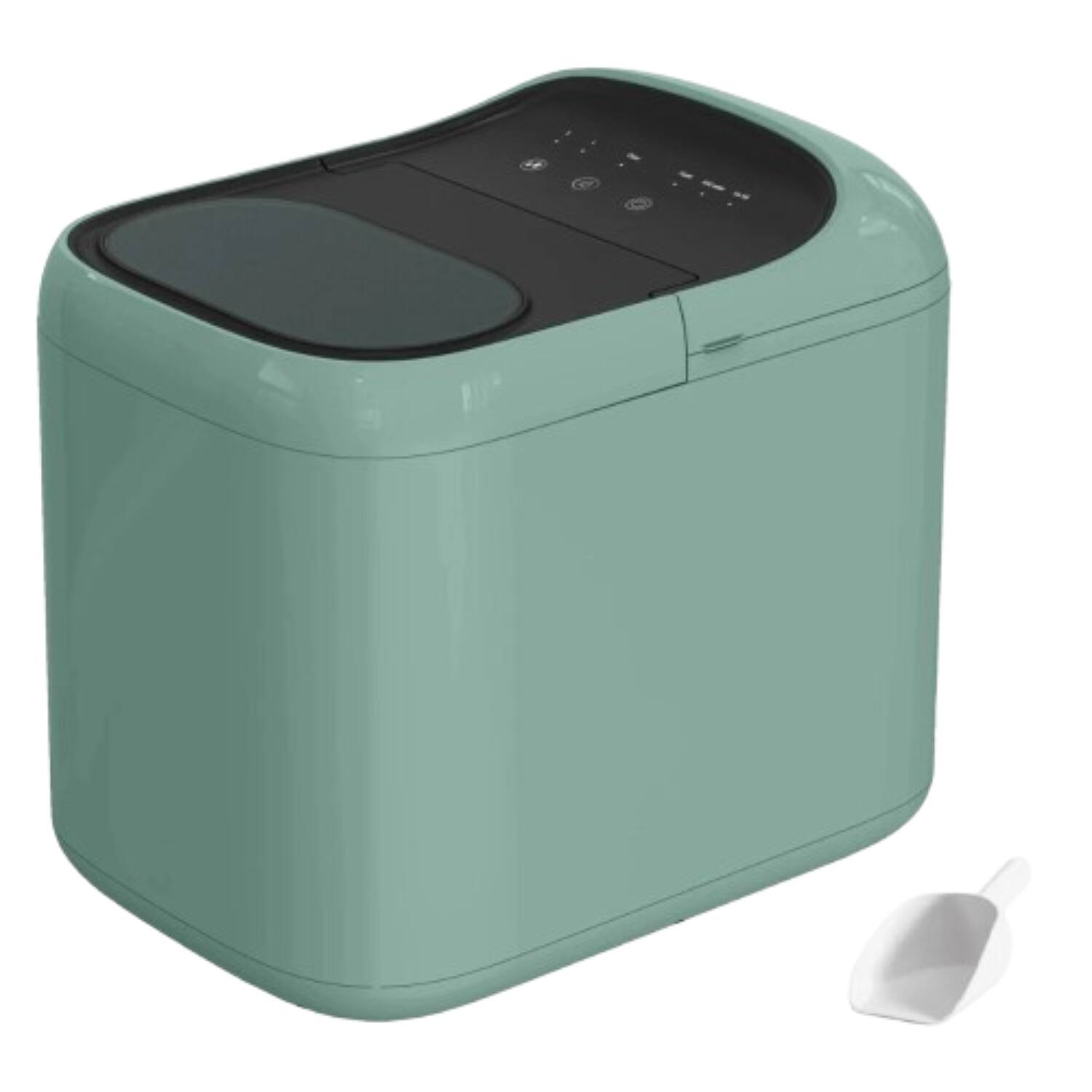 Stock Preferred - Countertop Ice Maker, 33 lb per 24 h, Bullet Ice, Basket and Scoo - Green