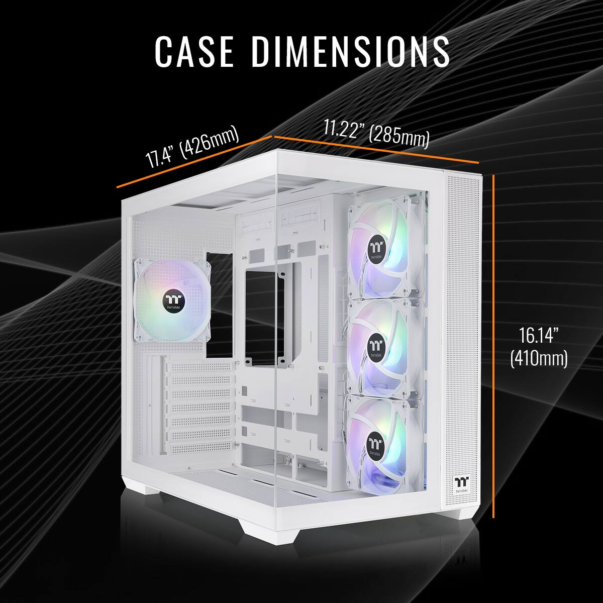CASE DIMENSIONS 17.4" (426mm) 11.22" (285mm) 16.14" (410mm)