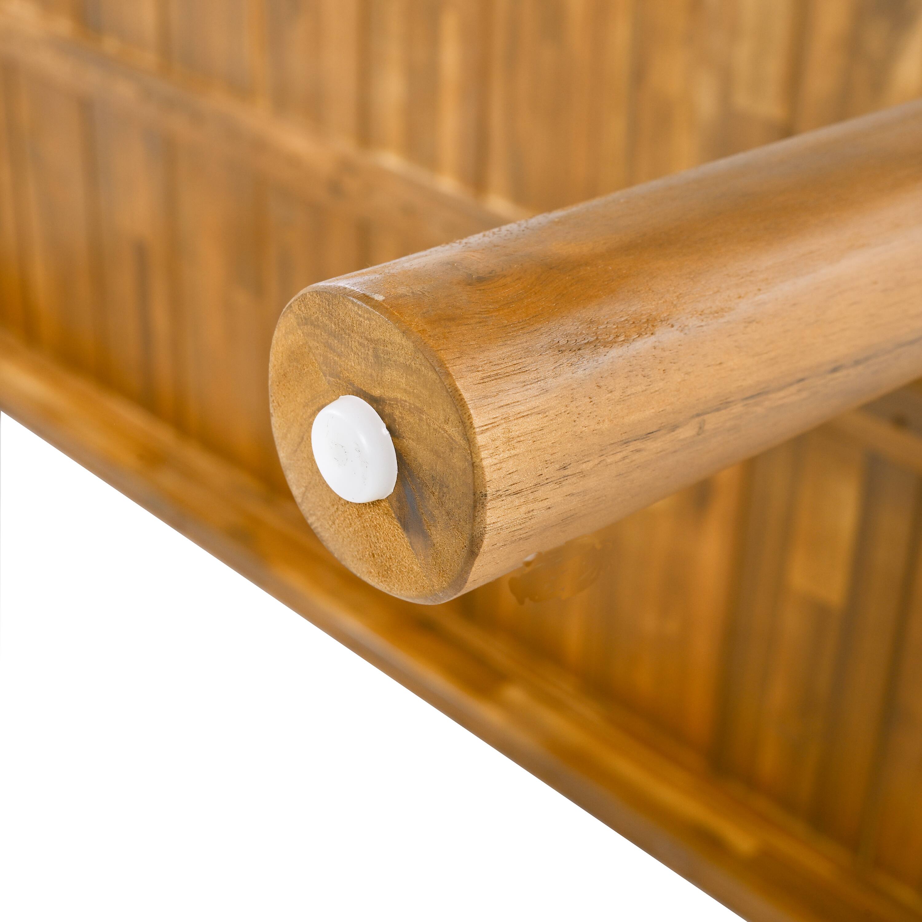 Alt View 5. Mondawe - 67" Acacia Wood Outdoor Dining Table - Teak.