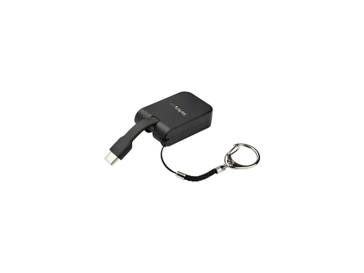 Alt View 2. StarTech.com - StarTech.com USB-C to Mini DisplayPort Adapter - 4K 60Hz mDP Adapter with Built-In Flex Cable and Keychain (CDP2MDPFC).