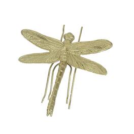 Contrast Inc. - 7 Inch Resin Dragonfly Painted Sculpture Wall Art Home Decor Hanging Statue - Gold