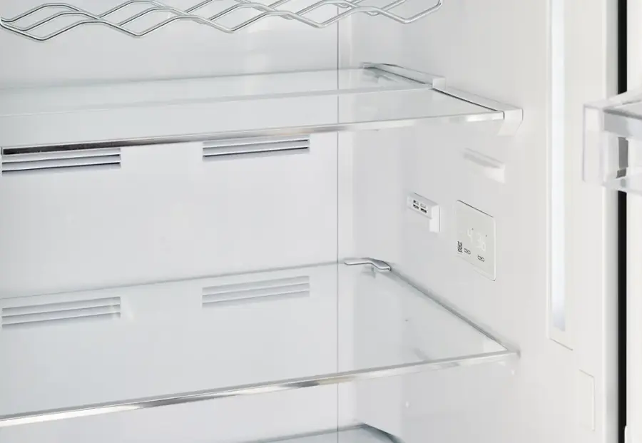 Alt View 14. Unique Appliances - Classic Retro 23.8 in 11.7 cu. ft. Frost Free Retro Bottom Freezer Refrigerator ENERGY STAR - Matte Black.