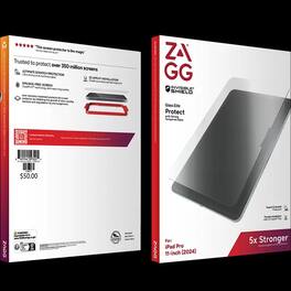 ZAGG - Invisible Shield Glass Elite Protect 5X Stronger Glass Screen Protector - ipad Pro 11-inch 2024 - Clear