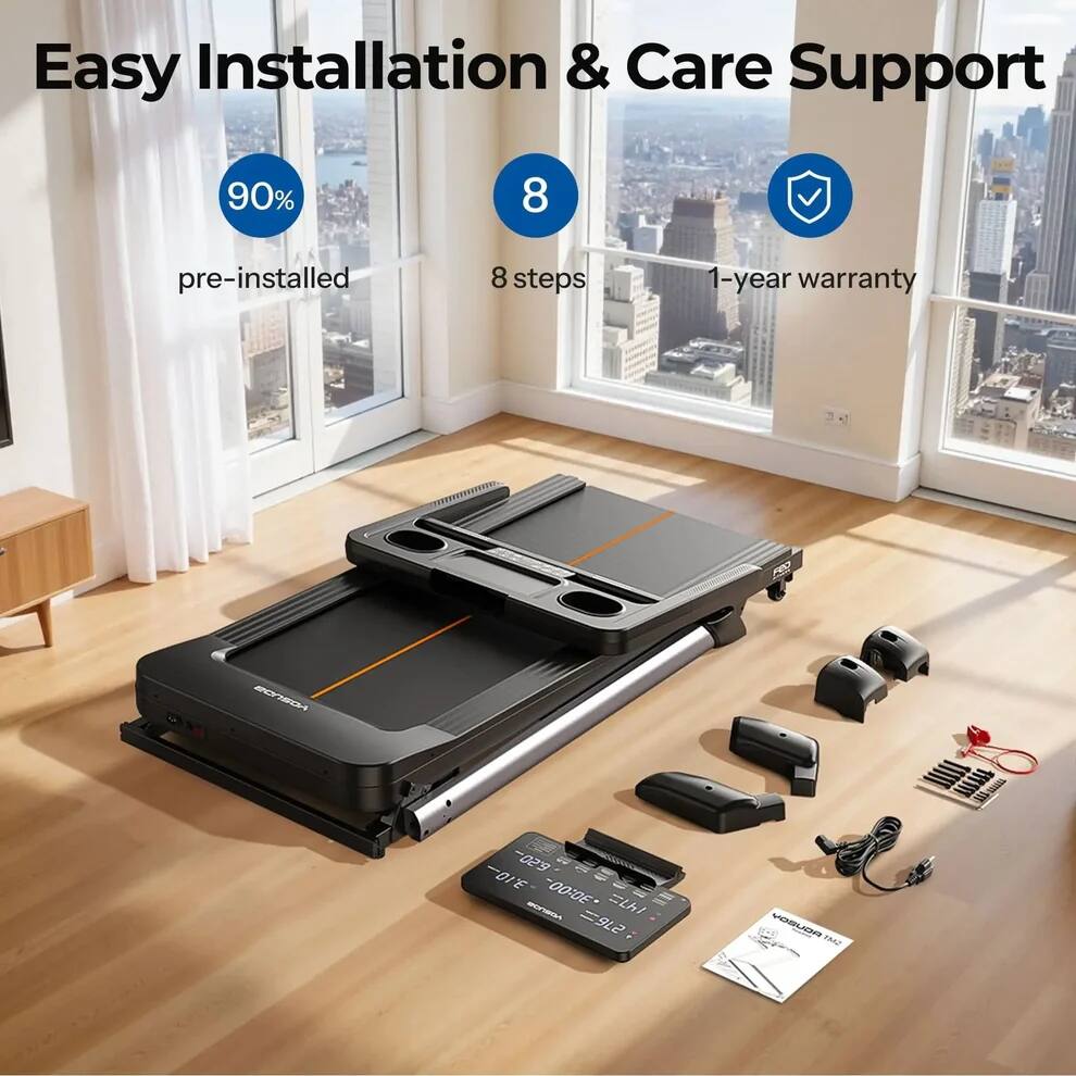 FED Fitness TM2 Treadmills for Home with 18% Auto Incline