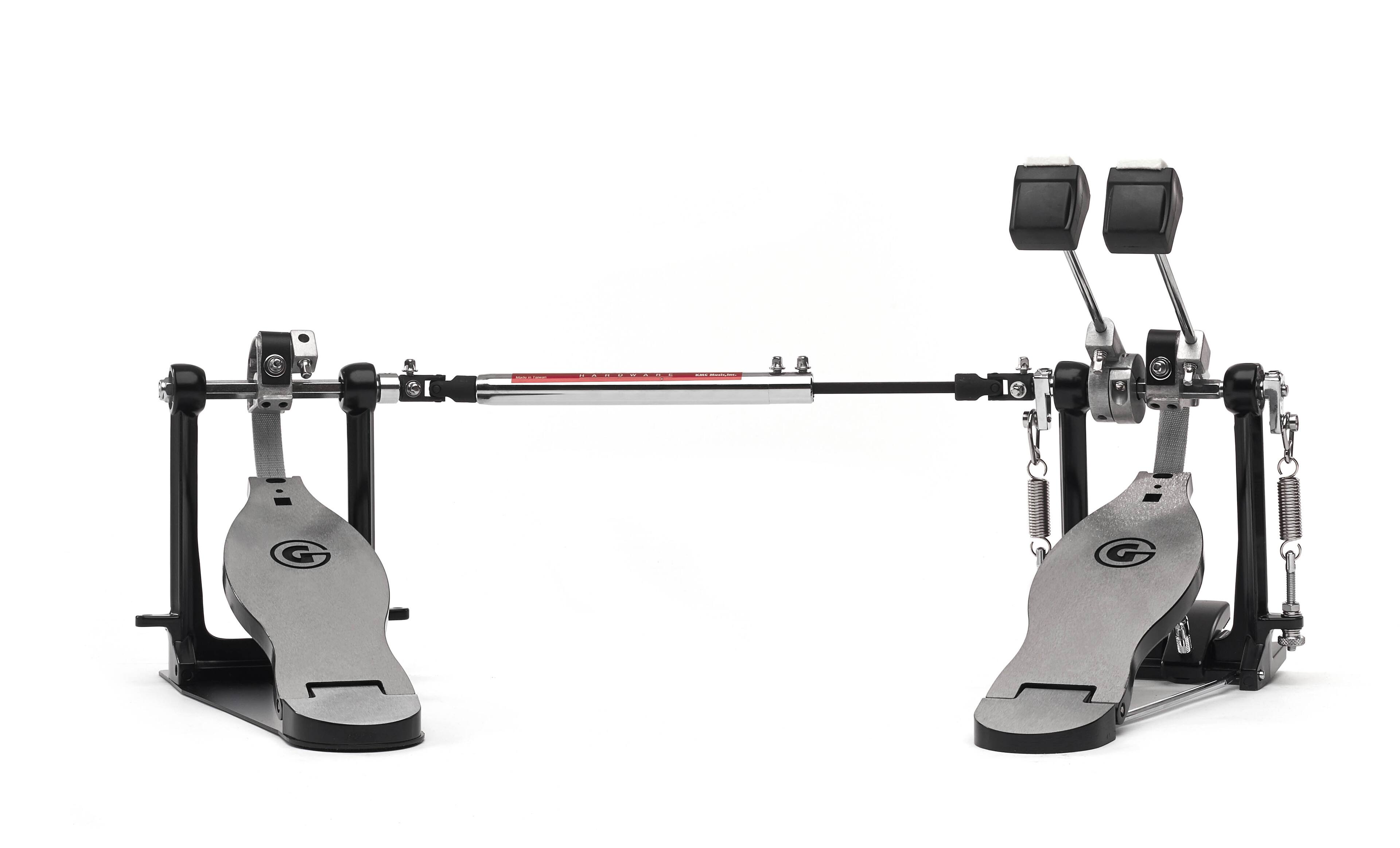 Front. Gibraltar Hardware - Chain Drive Double Bass Drum Pedal, Lightweight Design, G-Style Footboards & Smooth Response for Drummers of All Levels.
