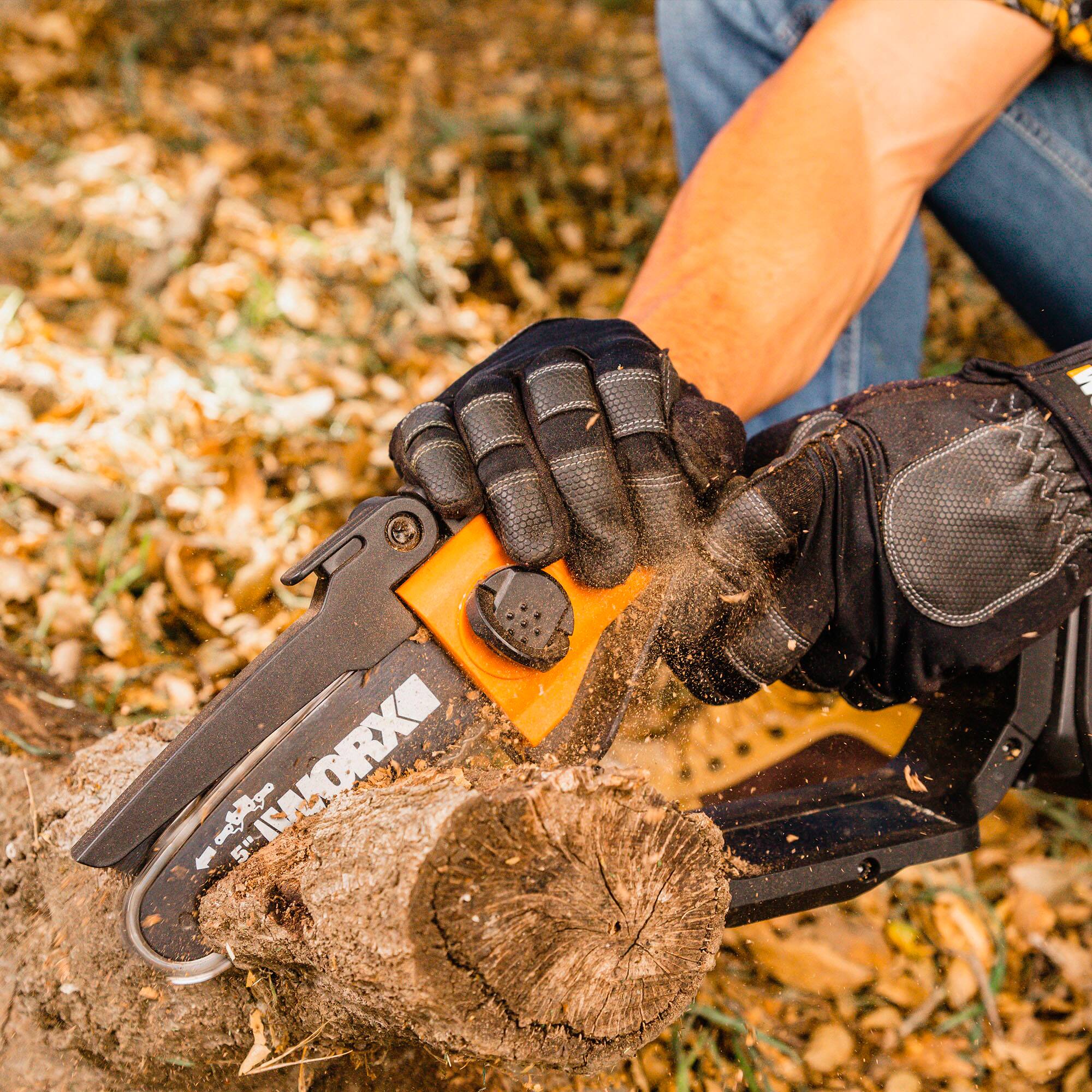 Alt View 20. WORX - 20V 5" Cordless Pruning Saw (1 x 2.0 Ah Battery and 1 x Charger) - Black.