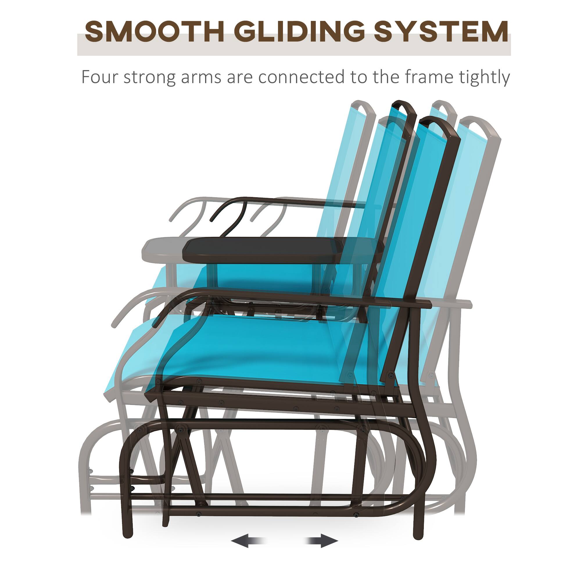 SMOOTH GLIDING SYSTEM
Four strong arms are connected to the frame tightly